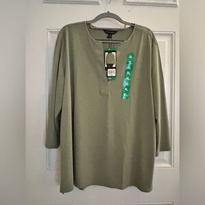 Banana Republic Olive Green Blouse